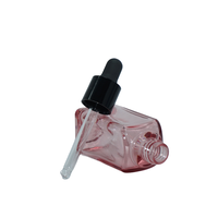 Bouteille d'huile essentielle de soufflage en plastique de luxe à paroi épaisse à fond épais de 30ml