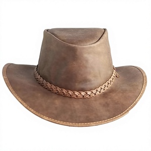 WARPRO INDUSTRY Sombrero Vaquero Occidental de Cuero de Alta Calidad, Diseño Clásico, Cómodo, Transpirable, Impermeable, Ajustable, Unisex, Cuatro Tallas - Product Image 1