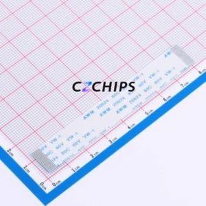 JS05A-22P-080-4-8 FFC Cable (Flexible Flat Cable) P=0.5mm Connector 22P 0.5mm 0.3mm Non-Inverting - Product Image 1