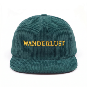 Gorra de Pana Personalizada OEM de 5 Paneles con Logotipo Bordado, Gorra Snapback Sin Estructura - Product Image 3