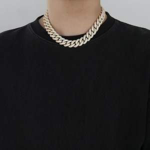 สร้อยคิวบา 18 มม., สร้อยเซอร์โคเนียมสามแถว, สร้อยคิวบาหนา, สร้อยแฟชั่น Tanjing, สร้อย Lijing - Product Image 3