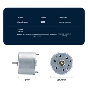 310 <span class=keywords><strong>dc</strong></span> מותאם אישית מנוע מיקרו-נטול מהירות מיני שייבר חשמלי ומנוע מאוורר קטן - Product Image 3