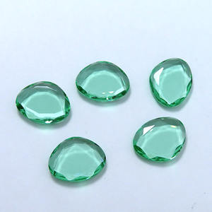 Vente en gros de pierres précieuses en <span class=keywords><strong>verre</strong></span> cristal à double dos plat pour la fabrication de bijoux DIY - Product Image 5