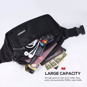 Échantillon gratuit Sac bandoulière personnalisé en cuir PU Sac ceinture tendance Sac banane de voyage pour voyage randonnée camping - Product Image 3