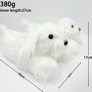 Pantuflas de Invierno/Primavera/Otoño para Cachorros, Antideslizantes, Cálidas, de Felpa Suave, para Bichón Frisé, Unisex, para el Hogar, Regalo - Product Image 4