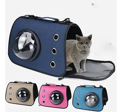 우주 캡슐 고양이 가방 개 가방 애완 동물 외출 휴대용 여행 공기 상자 한 어깨 대각선 애완 동물 가방
