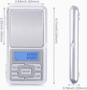 Básculas electrónicas de alta calidad Mini 200g 0,01g Lcd Gram Digital Pocket Jewelry Báscula de cocina - Product Image 3