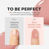 Renforceur et stimulant de croissance des ongles, durcisseur d'ongles, vernis à ongles nude |   Réparation des ongles endommagés, durcisseur extra fort