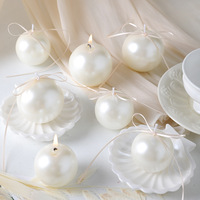 Bougies parfumées artisanales en cire de soja en forme de perle, style influenceur, pour mariage, Saint-Valentin, décoration de maison et fêtes