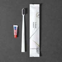 Bon marché, ensemble de commodités jetables populaires pour hôtels, taille de voyage, kit dentaire