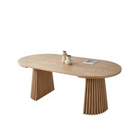 Table à manger extensible en placage MDF de haute qualité, directement de l'usine, pour salle à manger familiale