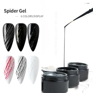 Nail Gel Set Professional Building Uv Nail Spider Gel Polishes Set With Draw Lines In 1 Stroke