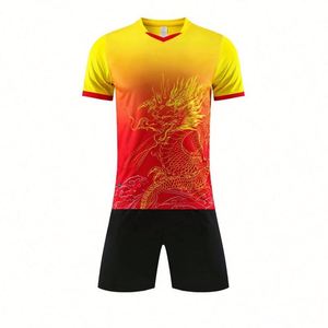 Uniformes de Fútbol Personalizados al Por Mayor, Tallas Grandes, 100% Poliéster, Secado Rápido, Transpirables, para Entrenamiento, Unisex - Product Image 3