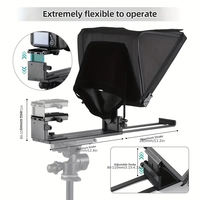Hongsound 14 "Design incliné diffusion professionnelle téléprompteur de conférence en direct FHD affichage pour DSLR tablette Smartphone