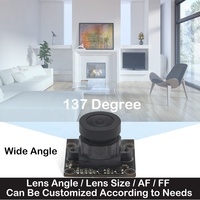 Module de caméra miniature MIPI personnalisé en usine, 4MP GC4653 2K HD Fisheye grand angle 137 FOV WDR, mise au point manuelle, 1080P 30fps