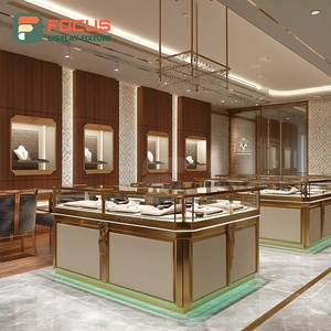 Minimalist Custom Jewelry Showcase Manufacturer Wood Frame Jewelry Shop Jewelry Cabinet - Product Image 5