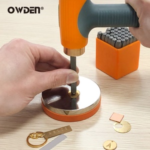 Owden Chuyên Nghiệp 36Pcs 3Mm Công Nghiệp DIY Thép Kim Loại Dập Kit Tùy Chỉnh Odm Hợp Kim Thép Số Thư Thư Bảng Chữ Cái - Product Image 3