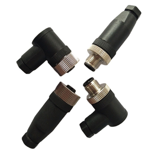 ขั้วต่อวงกลม M12 แบบมีฉนวนป้องกัน IP67 2 3 4 5 ขา แบบรหัส A และรหัส B สาย PUR 24V DC สำหรับงานหนัก - Product Image 2