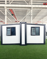 Maison préfabriquée portable de luxe en acier extensible de 20 pieds et 700 mm, hôtel/villa minimaliste, maisons préfabriquées