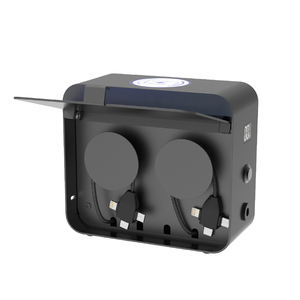 Y2 Power BOX 2 Stazione di Ricarica Desktop per Telefoni Cellulari con Ricarica Wireless e Cavi 3 in 1 per Ristoranti Caricatore Rapido per Telefoni - Product Image 4