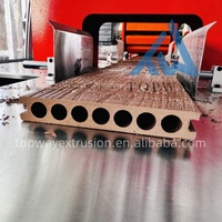 Panneau de clôture de terrasse de panneau de mur extérieur de PE WPC faisant la machine avec l'extrudeuse de plancher de pont composé en bois et en plastique de PVC prix d'usine