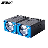 SANVI Nouveau S101 68W Bi LED Phare de Conduite Moto Voiture Projecteurs de Calandre Étanche IP67 10000 Lumens Faisceau Haut/Bas pour l'Europe