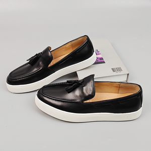 Di alta qualità stile europeo americano <span class=keywords><strong>scarpe</strong></span> da <span class=keywords><strong>uomo</strong></span> ufficio in pelle di mucca uomini d'affari mocassini buon prezzo <span class=keywords><strong>scarpe</strong></span> da passeggio per <span class=keywords><strong>uomo</strong></span> - Product Image 2