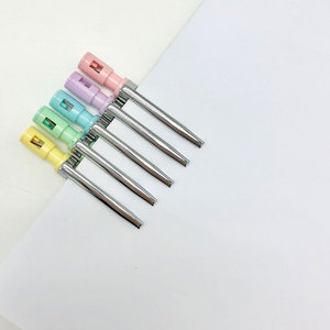 Precio de fábrica Clip de metal Bala de plástico Lápiz de empuje Lápiz mecánico promocional de metal Lápiz mecánico de 3mm con sacapuntas - Product Image 3