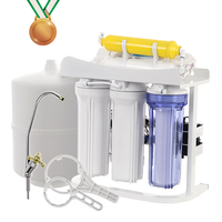 Système de filtration d'eau par osmose inverse (RO) à 6 étapes avec régulation du TDS, débit de 75 GPD, purificateur d'eau alcaline avec réservoir