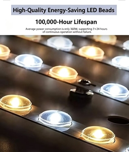 หน้าจอ LED แบบโปร่งใส P10 สีฟ้าอ่อน ความละเอียด 1080P ความสว่าง 5000cd สำหรับติดตั้งภายในอาคาร พร้อมการรับประกัน 2 ปี - Product Image 3