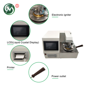 Testeur de point d'éclair manuel PMCC à prix d'usine, mesure électronique du point d'éclair en cuve fermée Pensky pour test de machines - Product Image 6