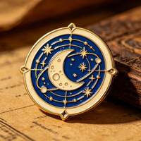 Vintage Weltraum-Metall-Anstecknadeln Personalisierte Emaille-Astronomie-Abzeichen für Wissenschafts-Souvenirs, Sammlerstücke und Geschenke