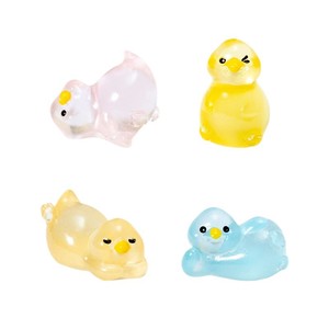 Ornements micro-paysagers KI Huacui, petits canards lumineux, aménagement paysager pour la maison, la voiture et le <span class=keywords><strong>jardin</strong></span>, artisanat en résine DIY, décoratifs - Product Image 5