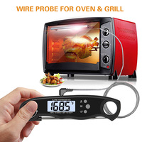 Thermomètre numérique intelligent sans fil pliable pour viande, étanche, à lecture instantanée, en acier inoxydable 304, pour barbecue, USA