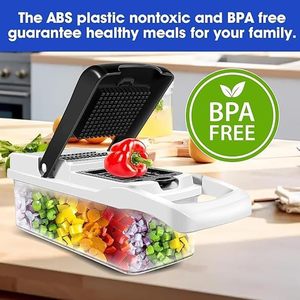Picadora de Carne Manual Multifuncional PP 15 en 1, Cortadora de Verduras, Rebanadora de Acero Inoxidable, Utensilios de Cocina para Frutas y Ensaladas - Product Image 2