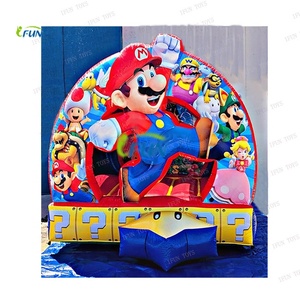 Castillo Inflable con Tobogán <span class=keywords><strong>de</strong></span> PVC <span class=keywords><strong>de</strong></span> Grado Comercial, Diseño <span class=keywords><strong>Mario</strong></span> <span class=keywords><strong>Bros</strong></span>, para Parques <span class=keywords><strong>de</strong></span> Diversiones - Product Image 2