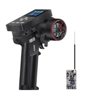 Télécommande RC CT-8B 2,4 GHz 8 canaux avec écran LCD couleur et récepteur en plastique pour voitures RC, bateaux, robots et modèles DIY