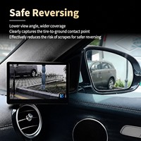 Rétroviseur électronique latéral 5,0 pouces 1080P avec caméra de recul et détection d'angle mort pour camping-car, SUV, berline et camionnette