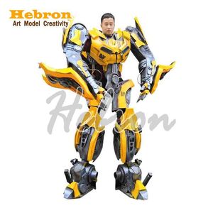 Traje <span class=keywords><strong>de</strong></span> robot andante rentable, disfraz <span class=keywords><strong>de</strong></span> mascota <span class=keywords><strong>de</strong></span> robot con luz LED para adultos, el más vendido <span class=keywords><strong>de</strong></span> Guangzhou Hebron, para actuaciones. - Product Image 5