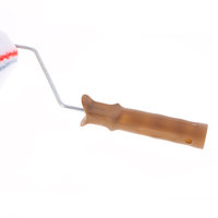 Rouleau de peinture en polyester de 9 pouces avec cadre en acier, applicateur de revêtement mural domestique pour peinture murale en béton, OEM d'usine, sans peluches