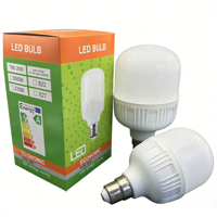 Ampoule LED Ronde B22 5W-60W à Vente Directe Usine, Lampe Résidentielle AC Culot E27, Blanc Froid 6500K, Plastique, Certifiée Energy Star, IRC 80