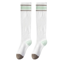 Chaussettes de sport professionnelles d'été pour femmes, en coton, à compression élastique, amincissantes, absorbant la transpiration, déodorantes, à tube long