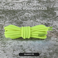 Lacets de chaussures en polyester ronds élastiques décontractés GON22