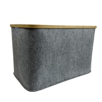 YUJIN Fabricant fournisseur doré feutre tissu bambou panier à linge