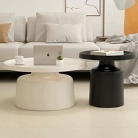 Combinaison de table basse circulaire de style crème populaire moderne salon appartement table centrale salon meubles de maison