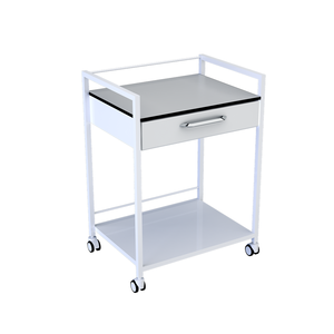 Chariot à tiroir unique CLEBER PISA 40014, usage hospitalier, haute qualité, capacité de charge de 200 lb, garantie 1 an, assistance technique en ligne - Product Image 1
