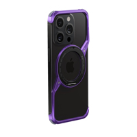 Porte-anneau rotatif magnétique de luxe étui de téléphone en métal en alliage de pare-chocs dur pour iPhone 16 15 14 13Pro Max nouveau design élégant