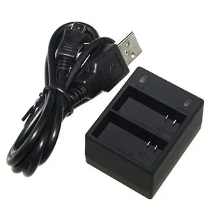 KAMPHO AHDBT-301 AHDBT201 3.7V Mini <span class=keywords><strong>chargeur</strong></span> <span class=keywords><strong>double</strong></span> USB pour <span class=keywords><strong>Gopro</strong></span> 3hero 3.3 + Action Camera - Product Image 1