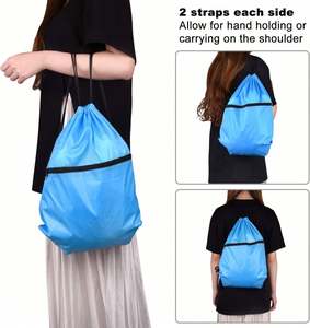 Bolsa con Cordón para Deportes, Gimnasio, Mochila con Cordón, Bolsa con Cierre para la Escuela, Yoga, Deportes, Gimnasio, Viajes - Product Image 6