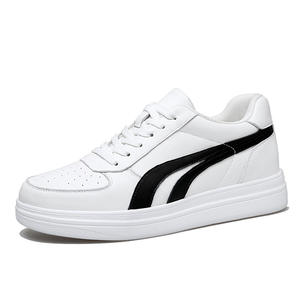 Zapatos Casuales de Hombre con Aumento de Altura Invisible de 8CM, Puntera de Cuero Vacuno de Doble Capa, Cuero Genuino, Transpirables, Resistentes al Desgaste, Zapatillas Blancas Pequeñas - Product Image 2